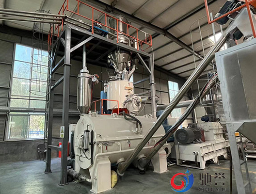 Mesin Pencampur Plastik Mixer PVC Dengan Sistem Dosis Penyampaian Vakum