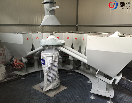 Aditif PVC Mesin Dosis Berat Otomatis Untuk Extruder Line Pneumatic Vacuum Conveyor