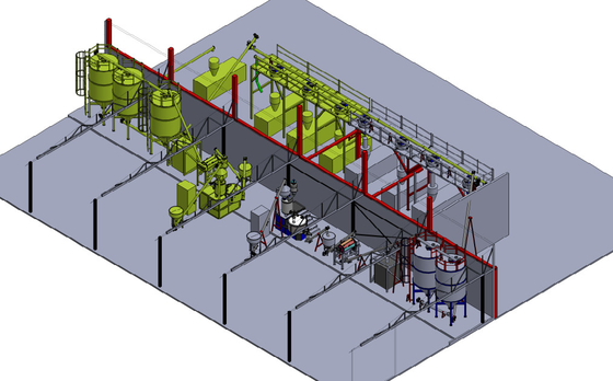 Extruder Feeding PVC Dosing Mixing System Untuk Industri Plastik