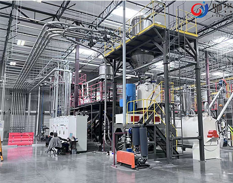 Sistem Peracikan Pencampur Dosis Makan Otomatis Untuk Garis Extruder Lantai SPC / WPC / LVT