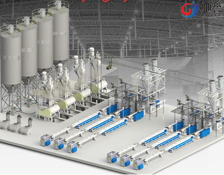 Mixer Bubuk Mesin Pencampur PVC Bahan Baku Memuat Hopper