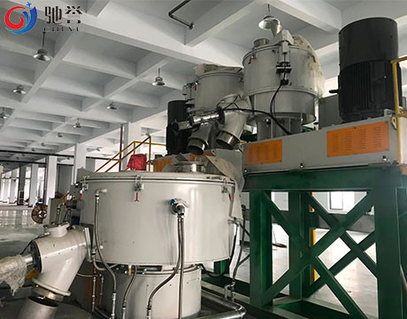 Mesin Pengaduk Serbuk Dengan Sistem Dosis Dan Memuat Hopper Bahan Baku