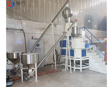 Pemanas Mixer Kecepatan Tinggi Dan Pendingin Mixer Turbomixer Dengan Sistem Penyampaian Pneumatik