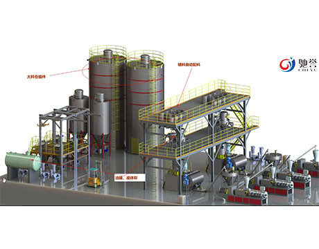 Sistem Transfer Bahan Sistem Dosis &amp; Pencampuran PVC Otomatis
